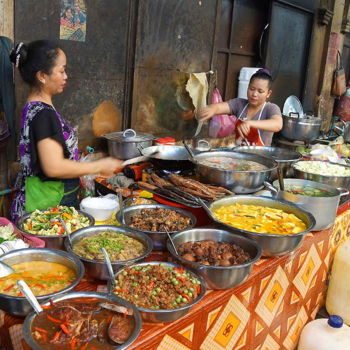 Woman Cooking Lunch in Siem Reap
